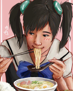 Xiaoyu loves ramen